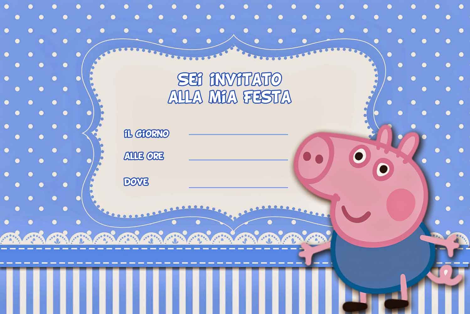 Invito Compleanno Peppa Pig - LIBRO MAGICO